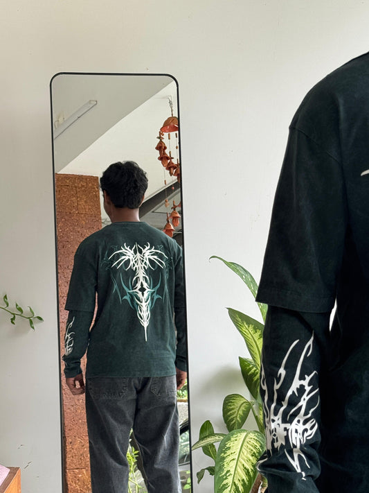 Doctor Sleeve Puffed TShirt - Forest Green