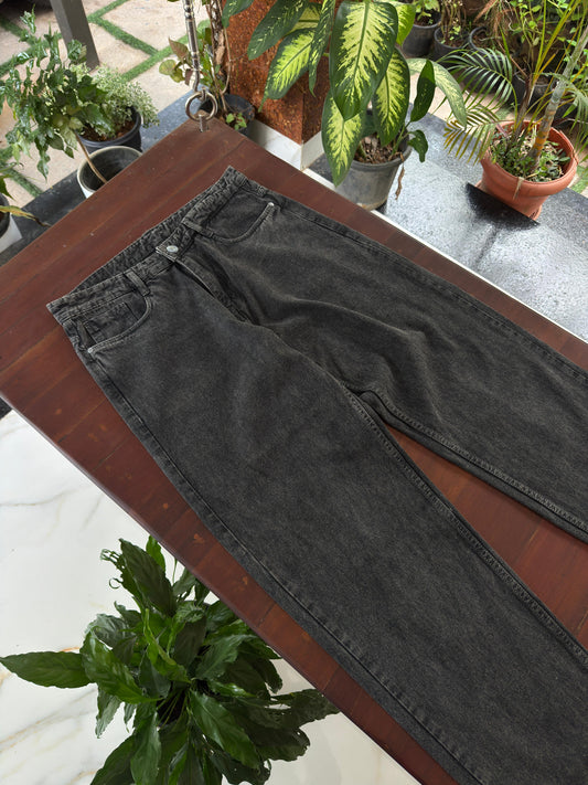 Moon Fit Zero Wash Jeans - Dark Grey