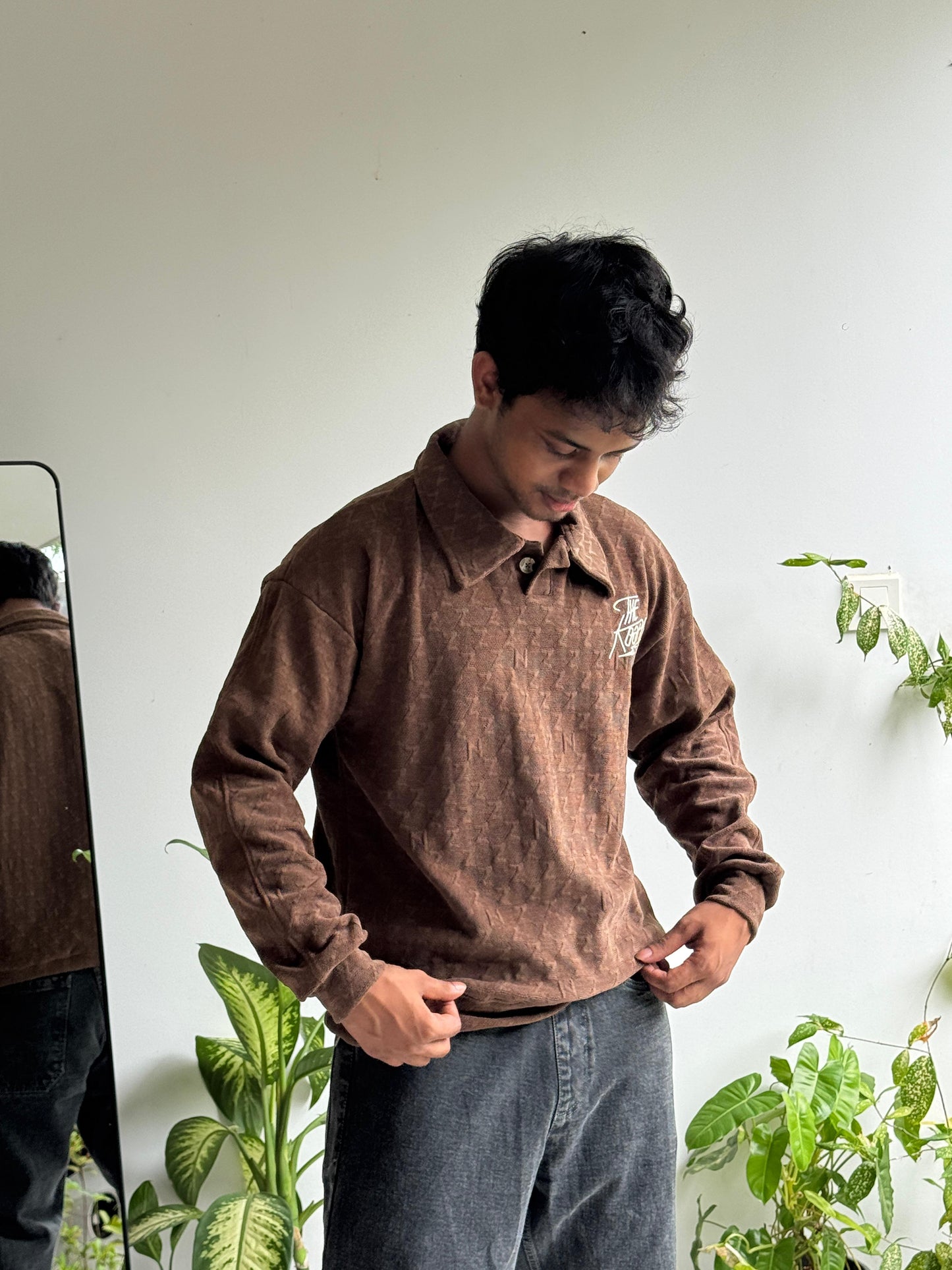 Imported Full Sleeve TShirt - Chocolate Brown