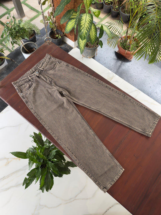 Moon Fit Zero Wash Jeans - Faded Brown
