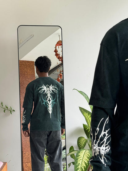 Doctor Sleeve Puffed TShirt - Forest Green