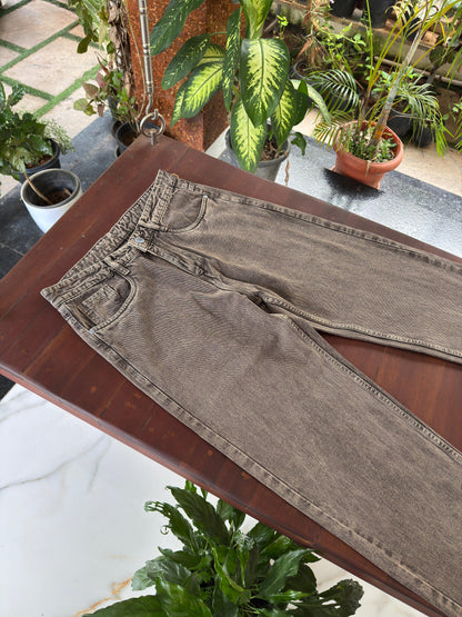 Moon Fit Zero Wash Jeans - Faded Brown